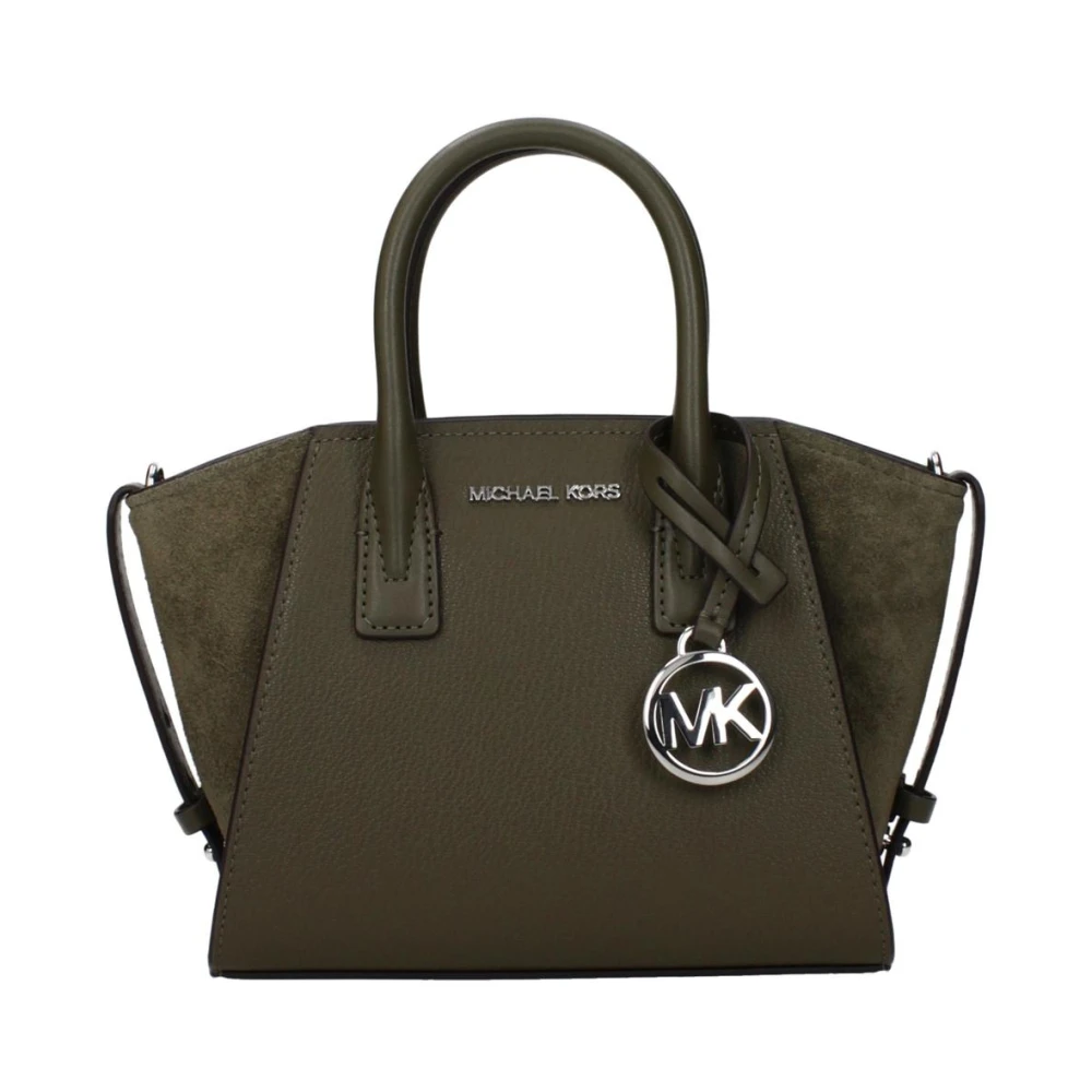 Michael Kors Women's Green Leather Handbag With Elegant Design