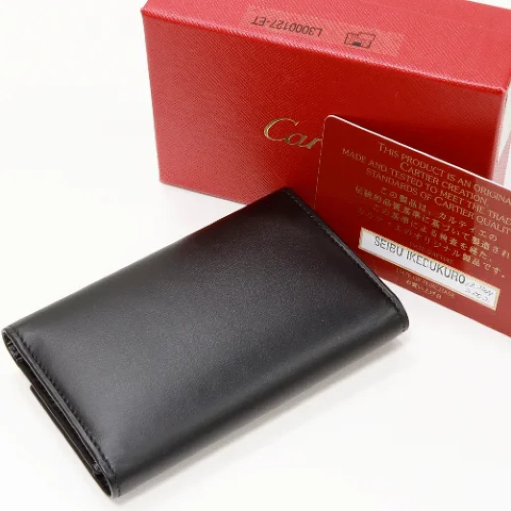 Cartier Vintage Pre-owned Leather key-holders Black Dames