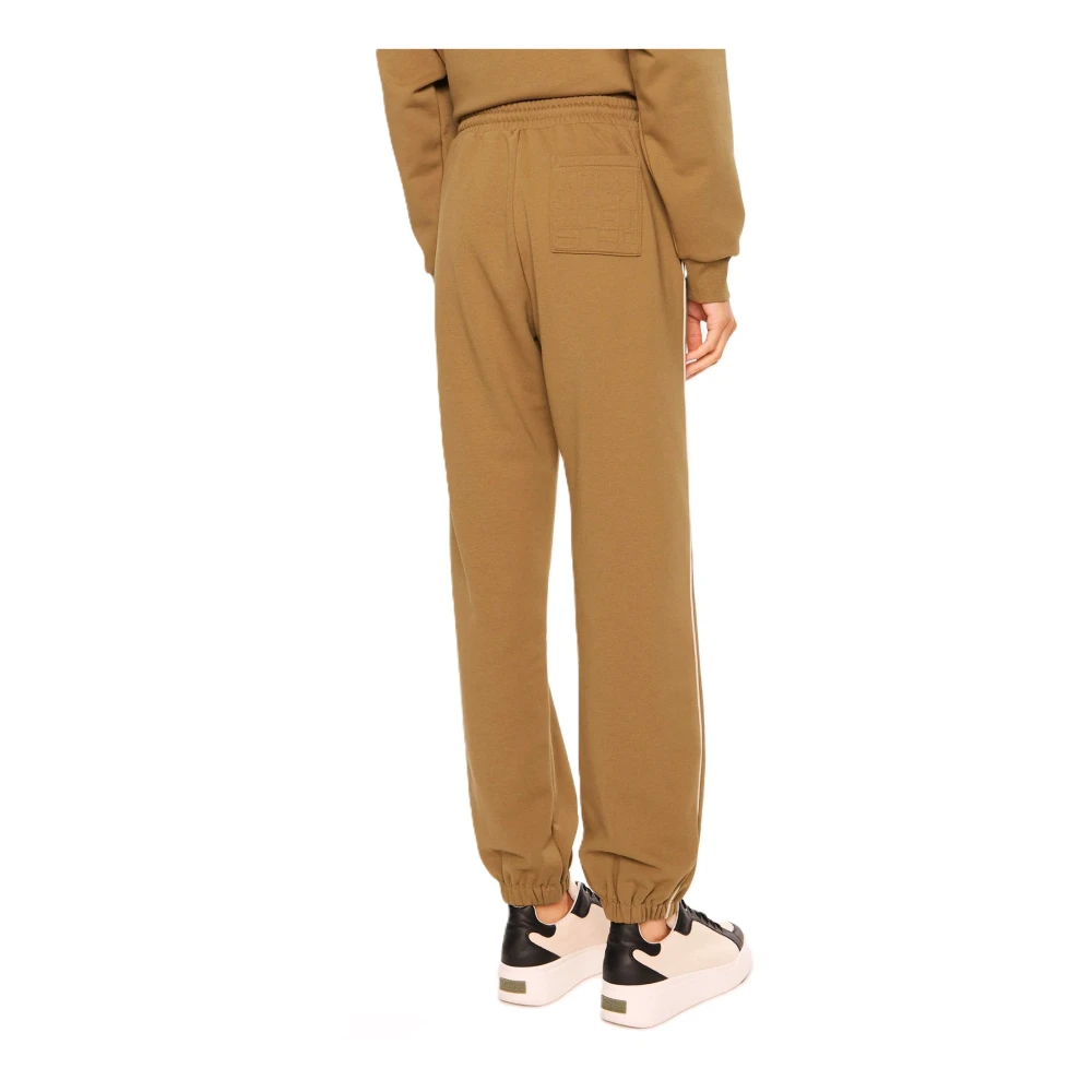 Max Mara Bruine Sportieve 3D Design Zak Leggings Brown Dames