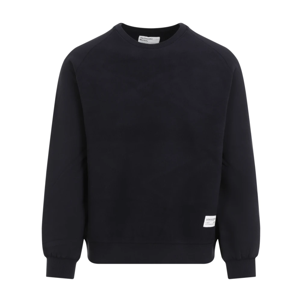 Universal Works Blauwe Sweatshirt Aw24 Herenmode Blue Heren