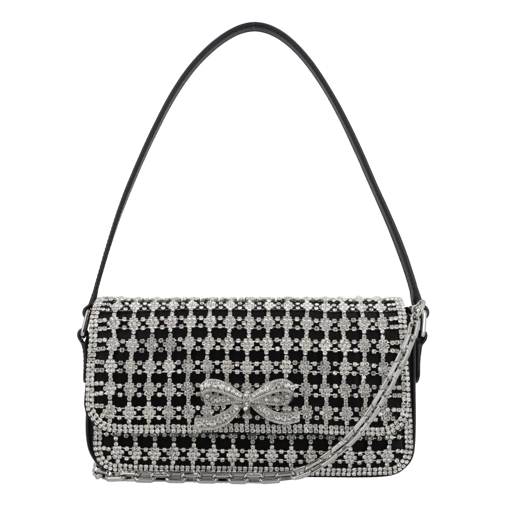 Self Portrait Kristal Baguette Zwarte Handtas Black Dames