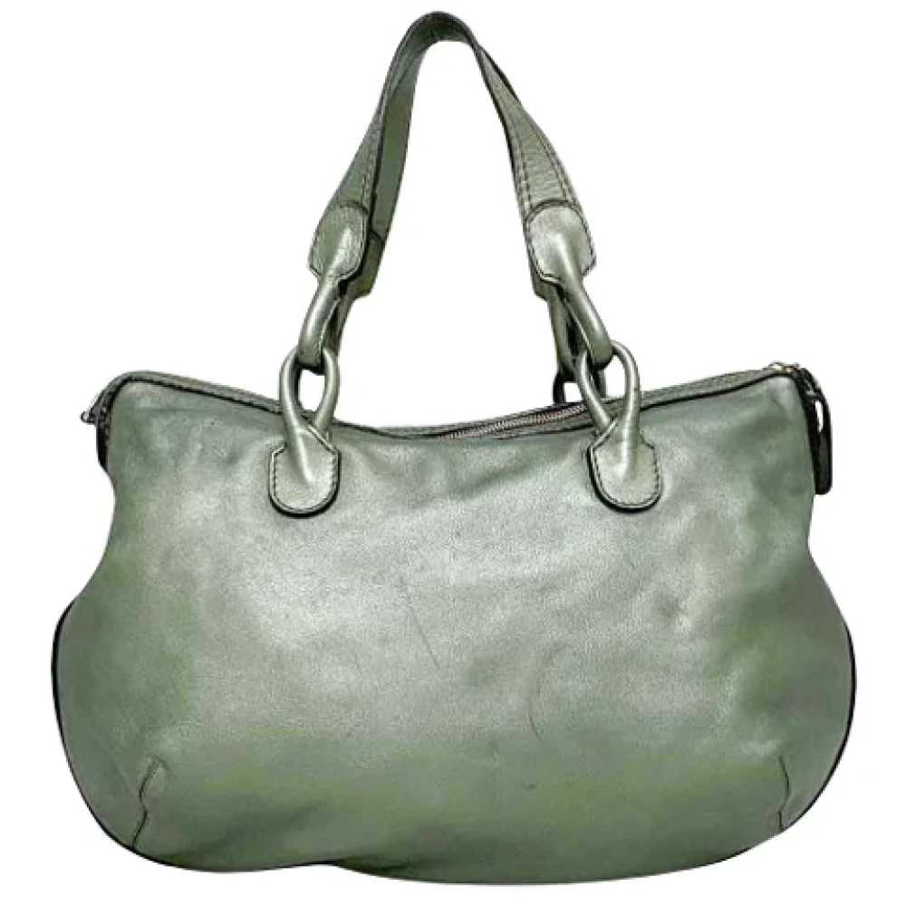 Loewe Pre-owned Leather shoulder-bags Green Dames