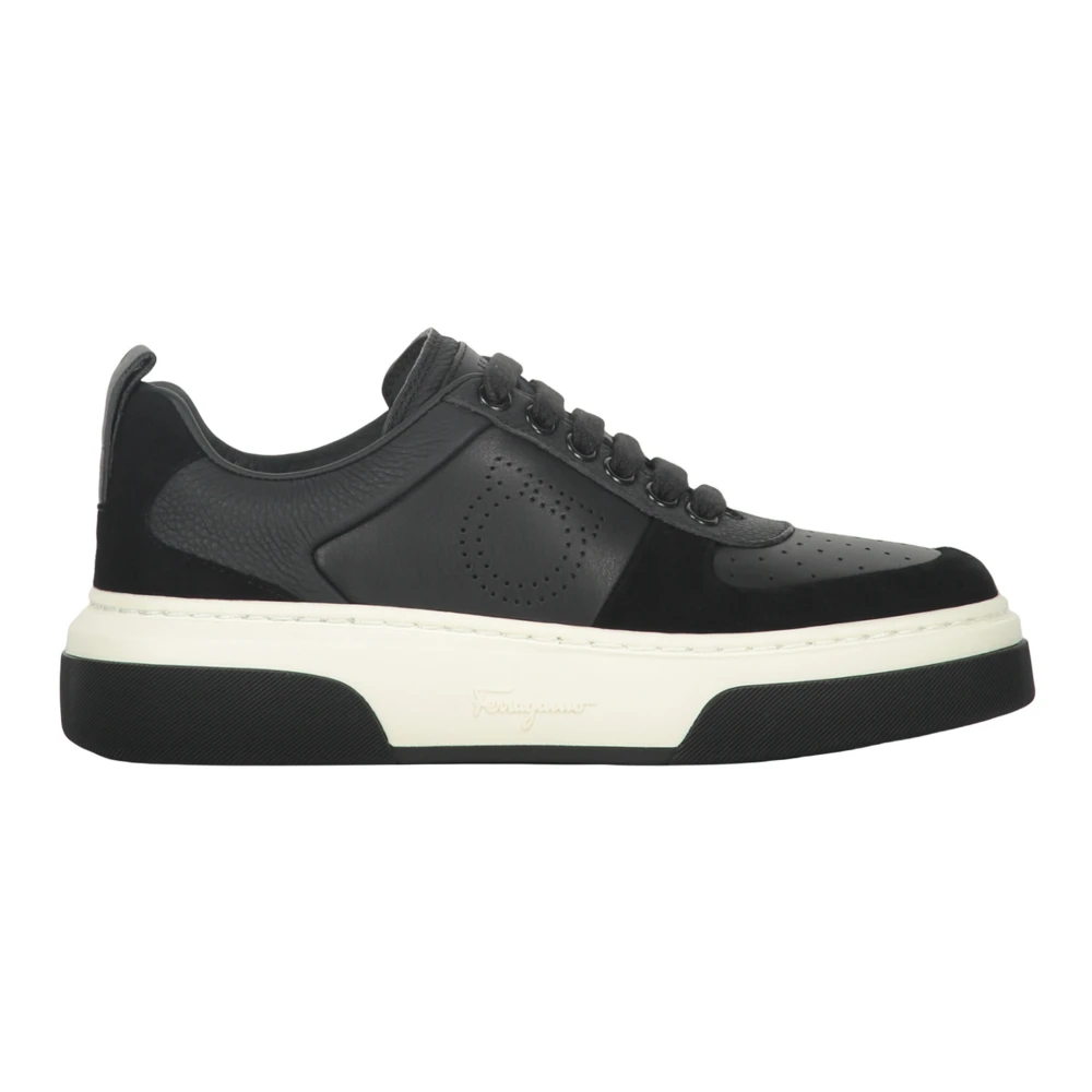 Ferragamo Cassina Low-Top Sneakers Dames Schoenen Zwart