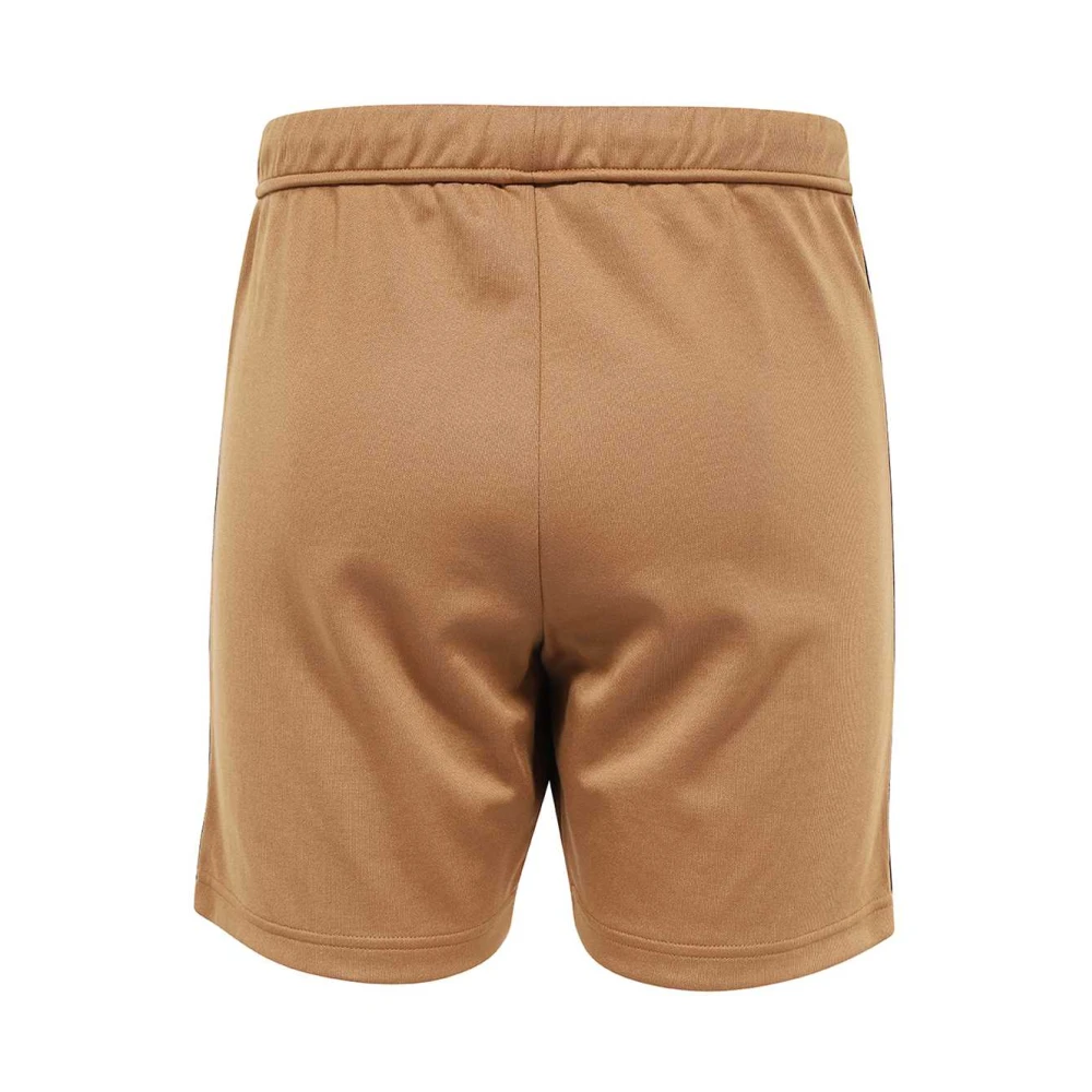 Heron Preston Logo Patch Casual Bermuda Shorts Brown Heren