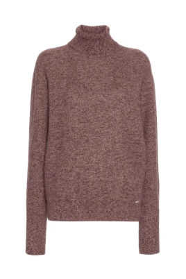 Burgundy Speckle-Knit Jumper