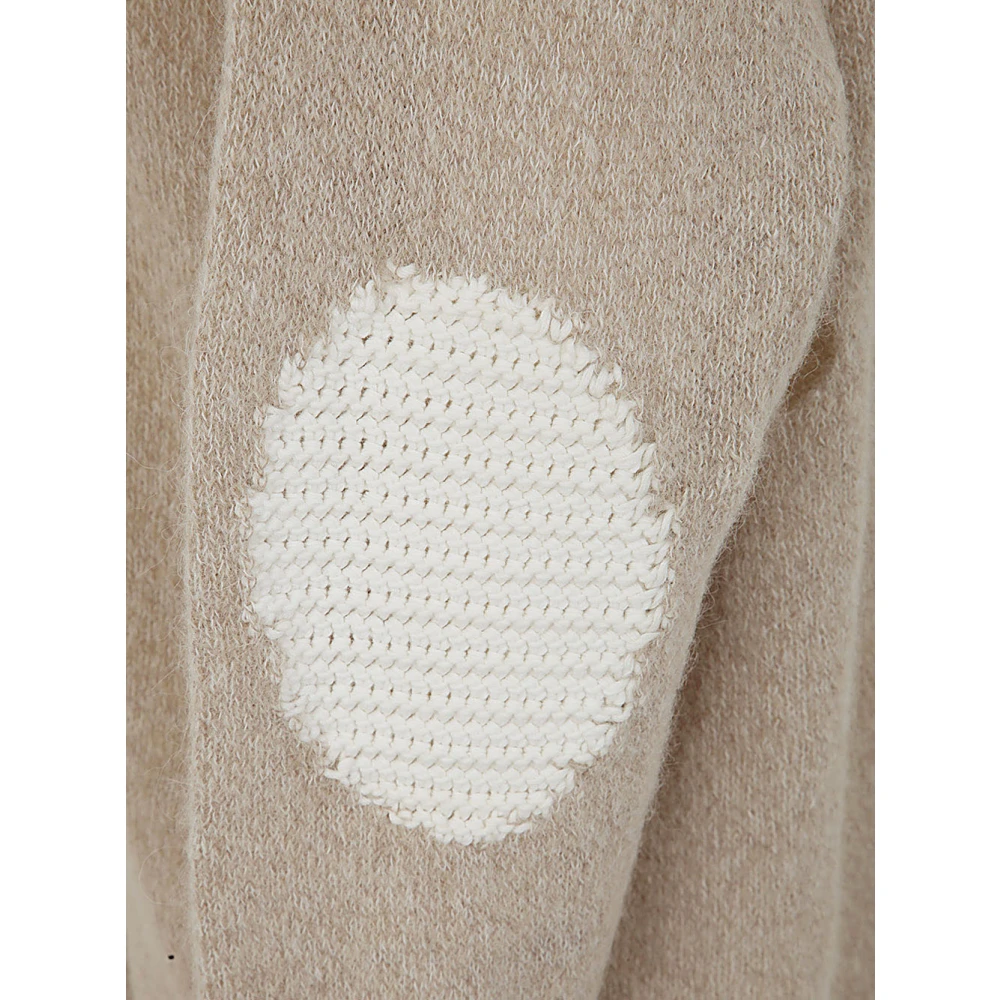 MM6 Maison Margiela V-hals Mini Jurk Beige Dames