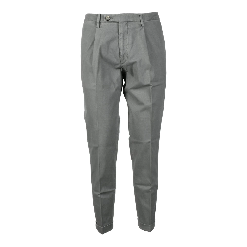 Michael Coal Katoen Elastaan Broek Gray Heren