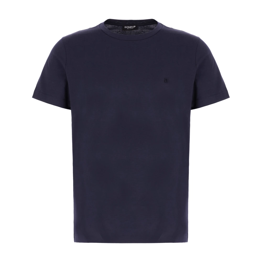 Dondup Casual Katoenen T-Shirt voor Mannen Blue Heren