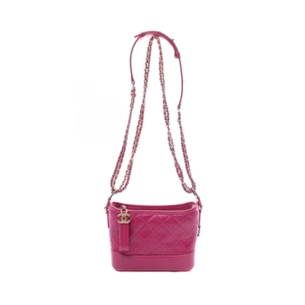 Chanel Vintage Pre-owned Leather shoulder-bags Pink Dames
