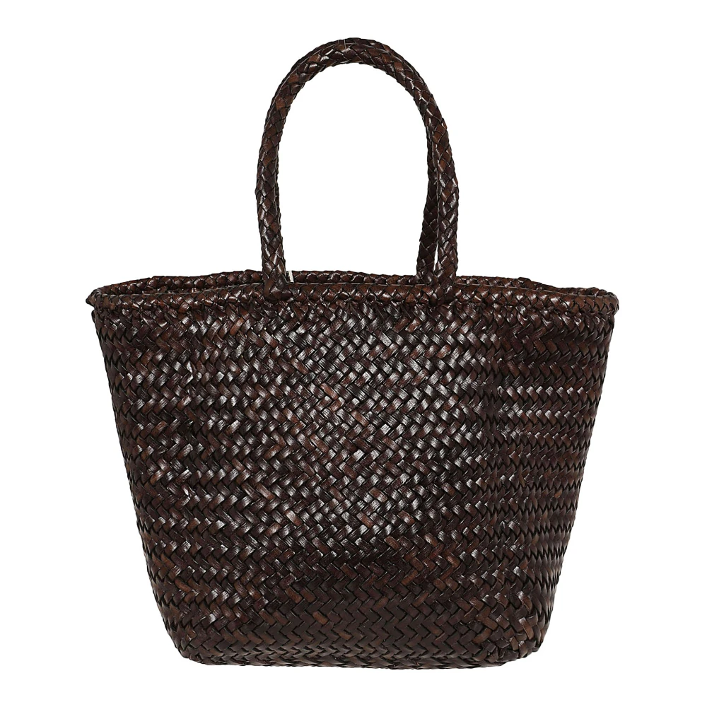 Dragon Diffusion Bruine Leren Shopper Tas Brown Dames