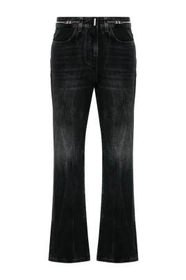 Logo-plaque bootcut jeans