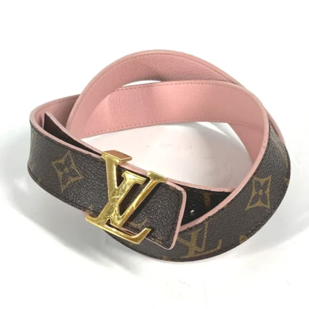 Louis Vuitton Vintage Pre-owned Cotton belts Brown Dames