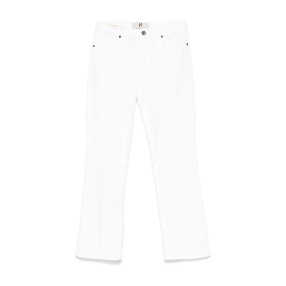 Pt Torino Women's White Straight Fit Jeans, W26, Jeans For Stylish Look