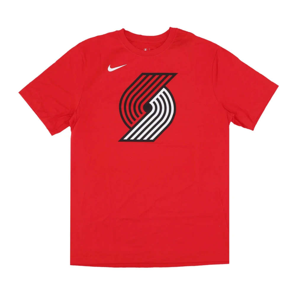 Nike Portland Trail Blazers Logo T-shirt Red Heren