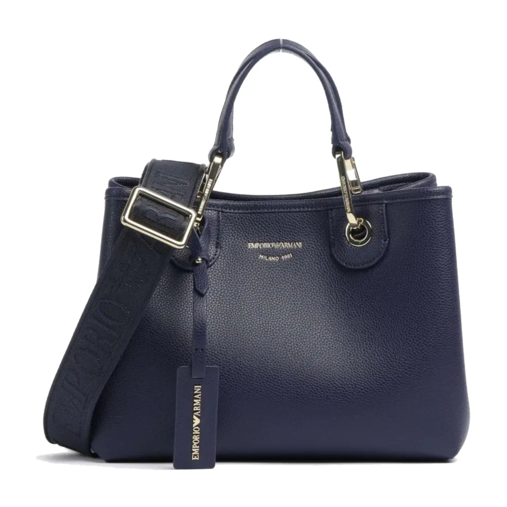 Emporio Armani Blauwe Winkelmand met Verstelbare Band Blue Dames