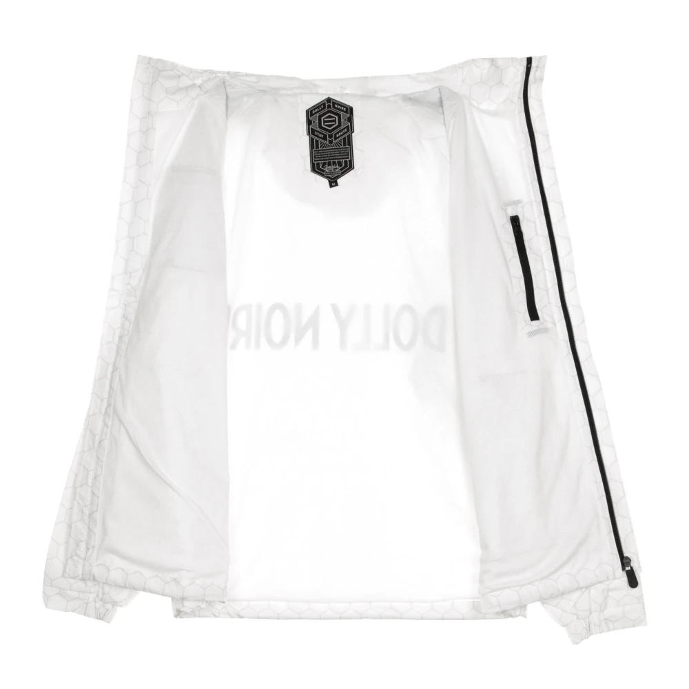 Dolly Noire Soldier Full Zip Windbreaker Jas White Heren