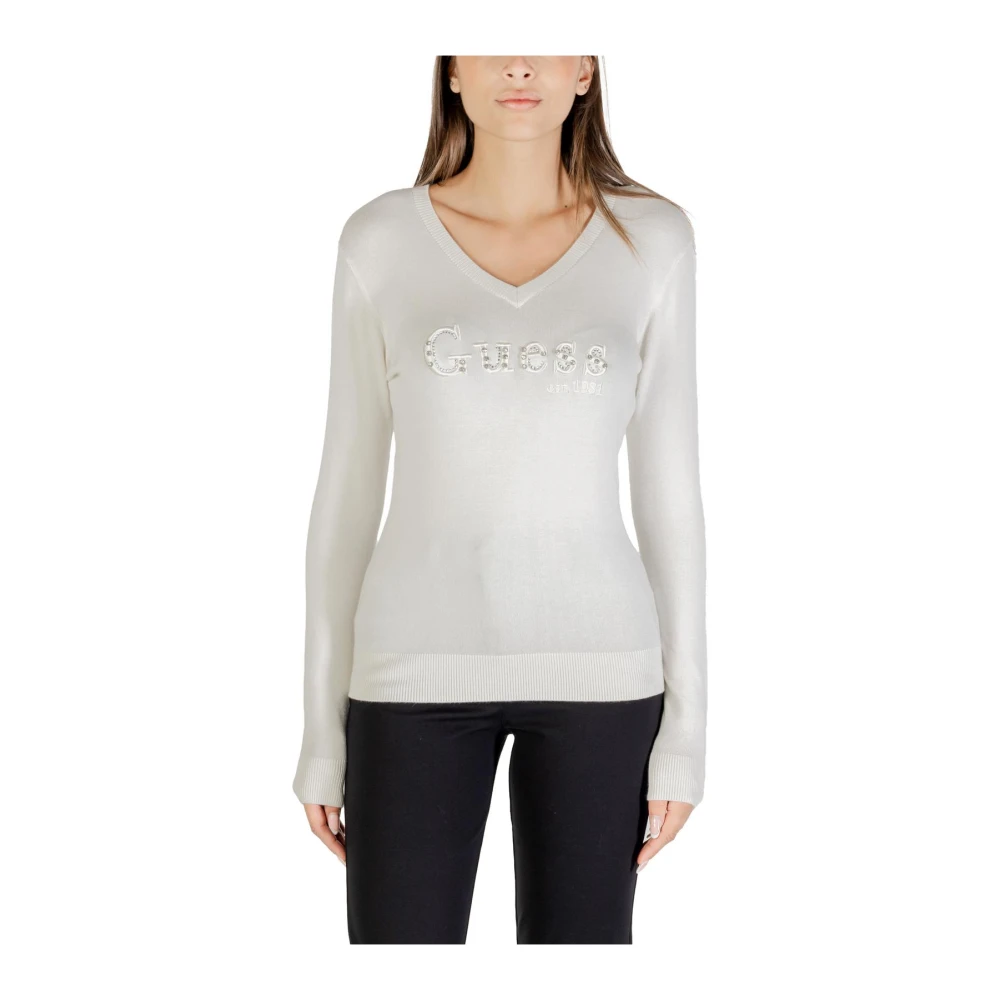 Knitwear > V-neck Knitwear - - Guess - Modalova