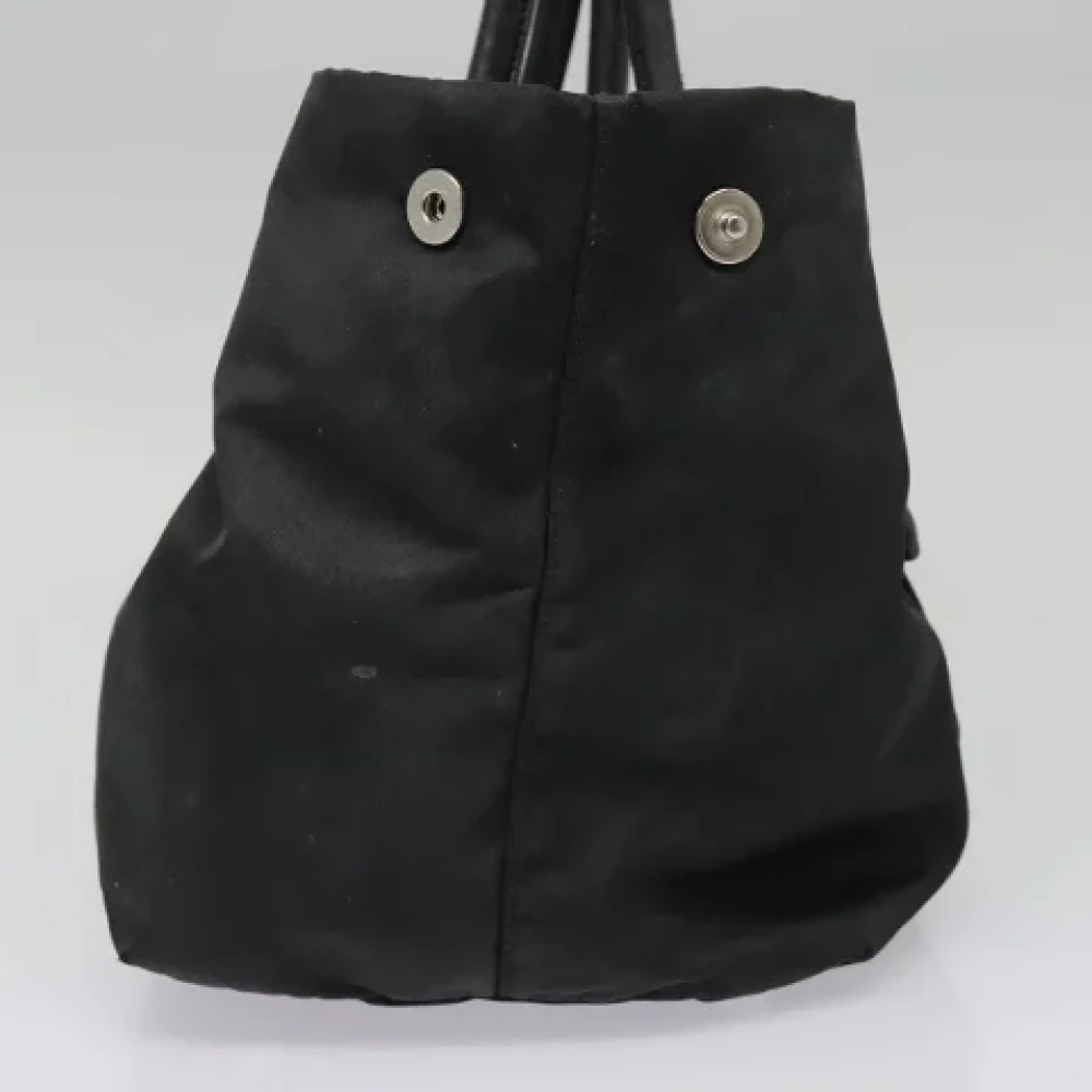 Prada Vintage Pre-owned Nylon handbags Black Dames