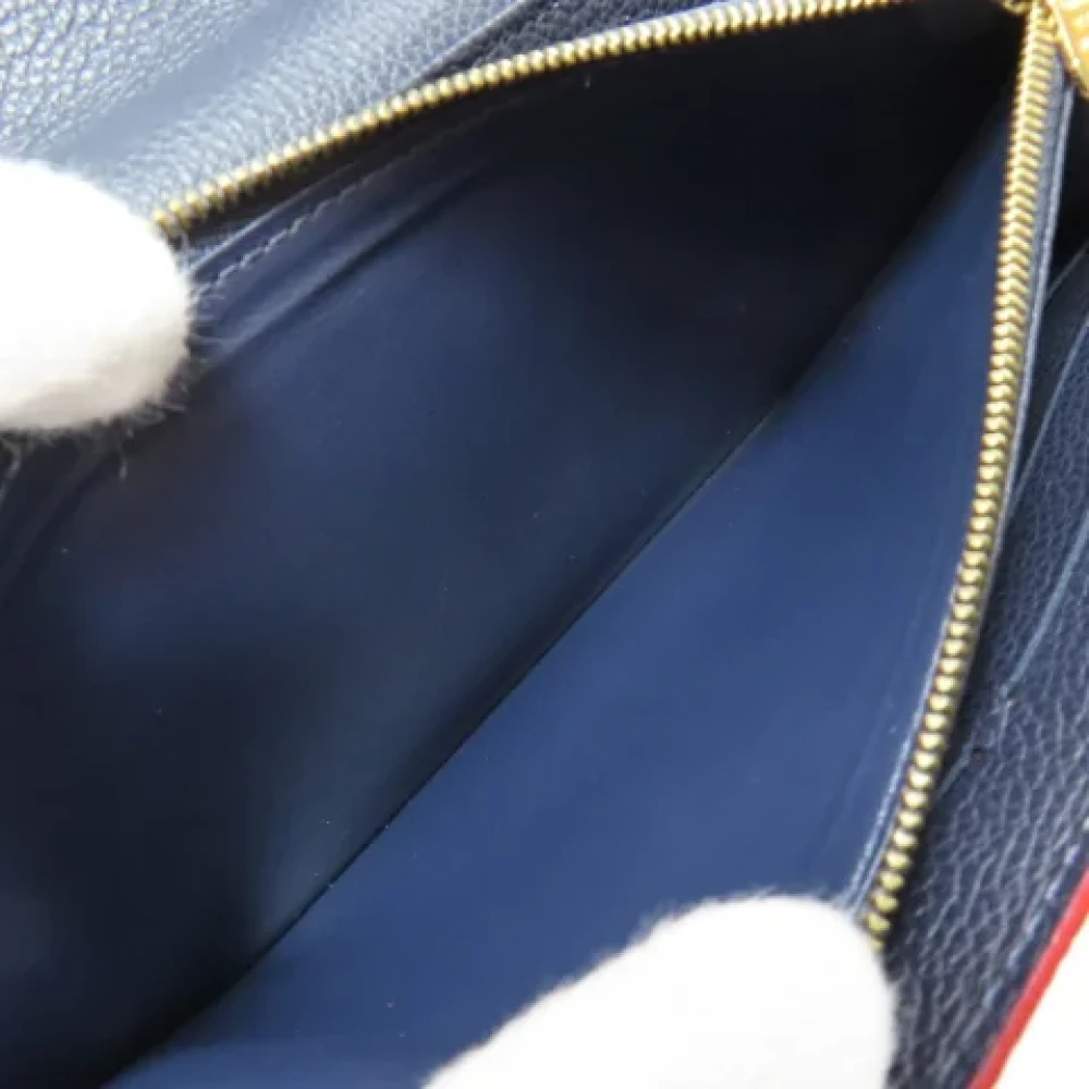 Louis Vuitton Vintage Pre-owned Leather wallets Blue Dames