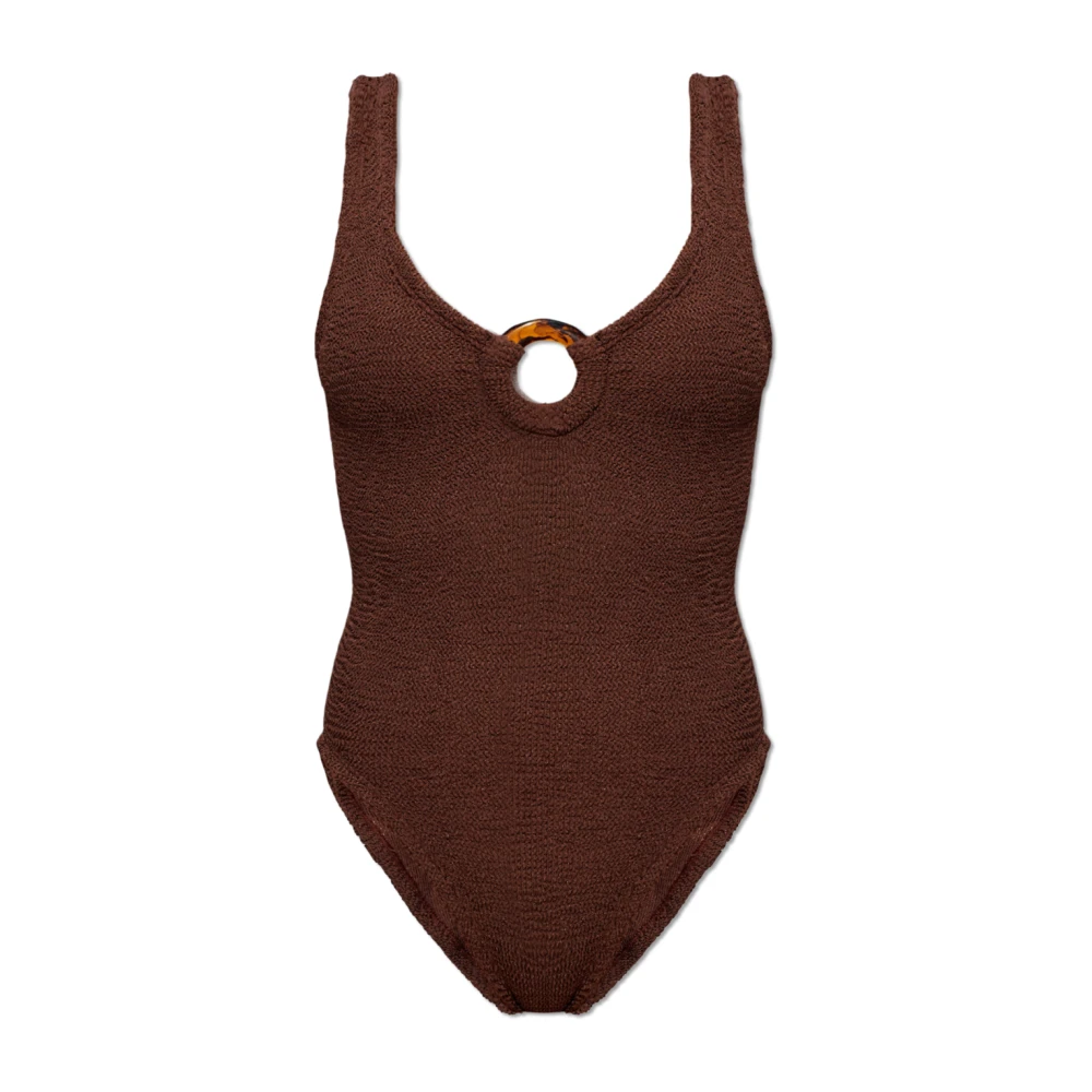 Hunza G Women's Brown Celine One-Piece Swimsuit