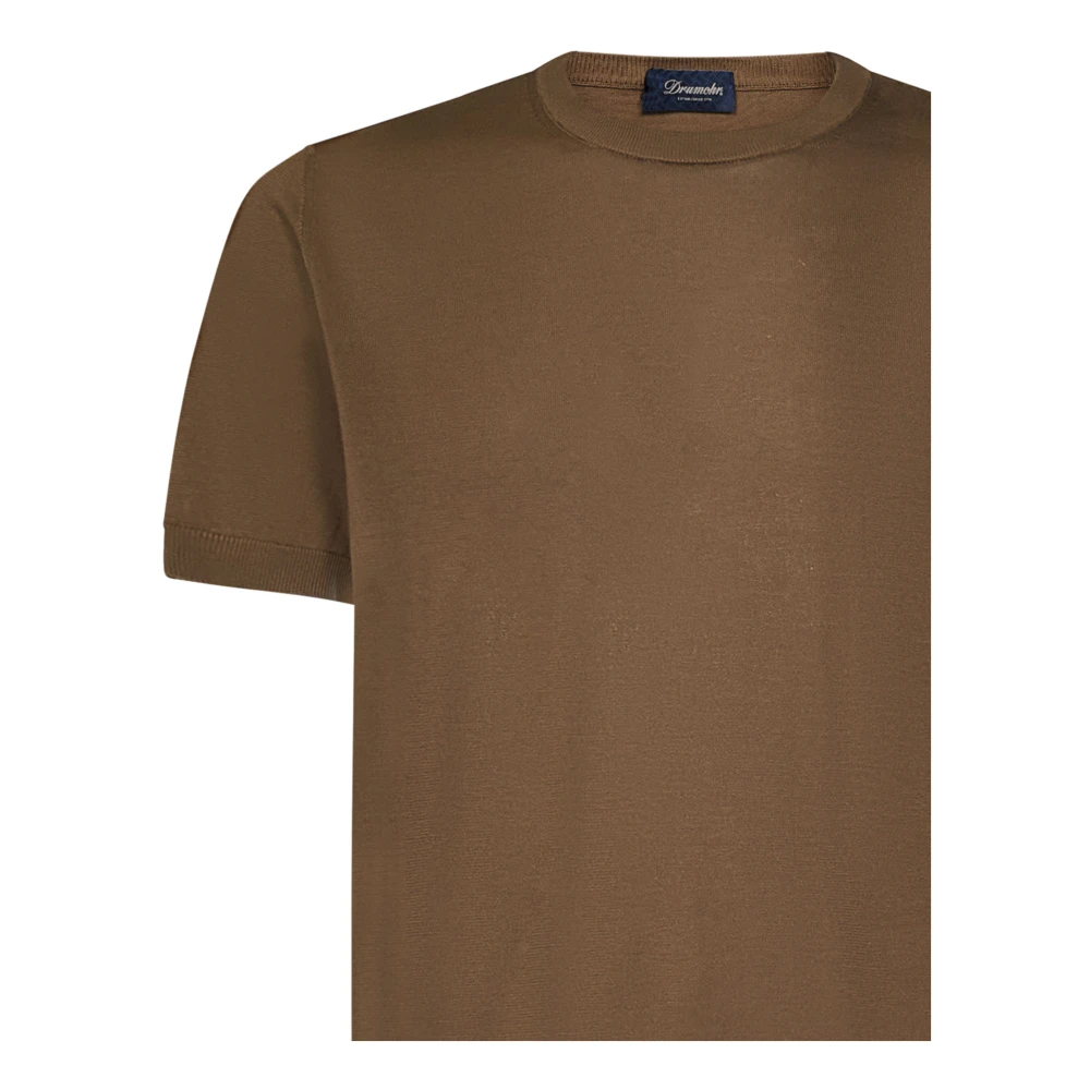 Drumohr T-Shirts Brown Heren