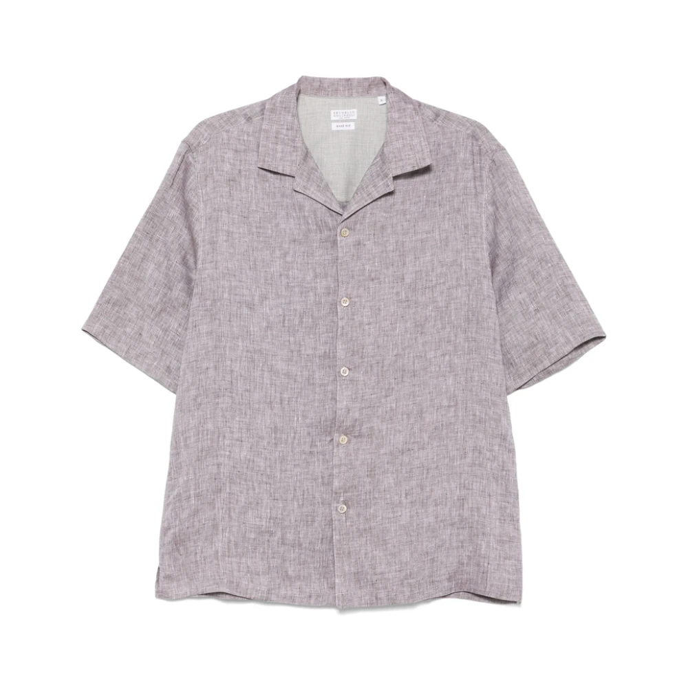 Shirts > Short Sleeve Shirts - - Brunello Cucinelli - Modalova