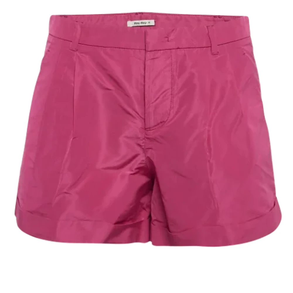 Miu Pre-owned Fabric bottoms Pink Dames