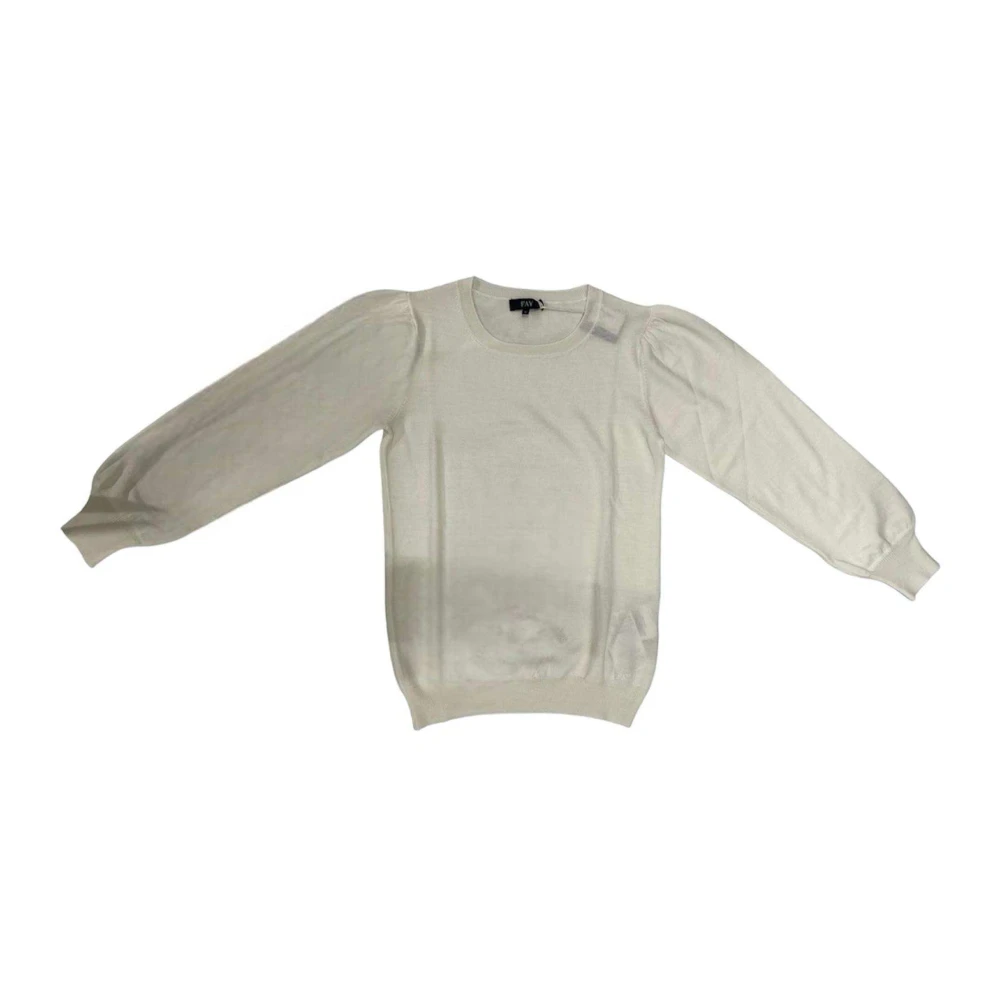 Fay Lange mouw hals top met ruches Gray Dames