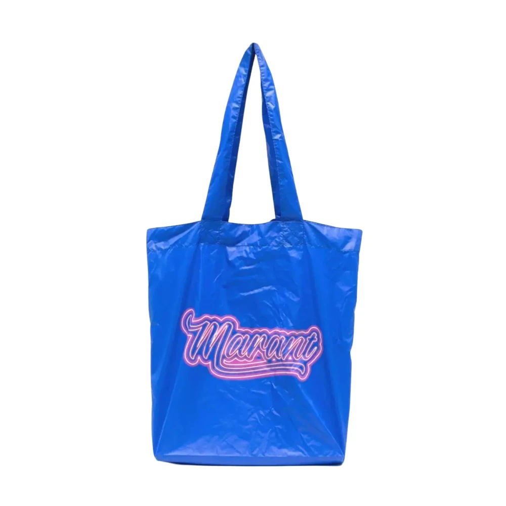Isabel marant Blauwe Logo Woom Tas Blue Dames