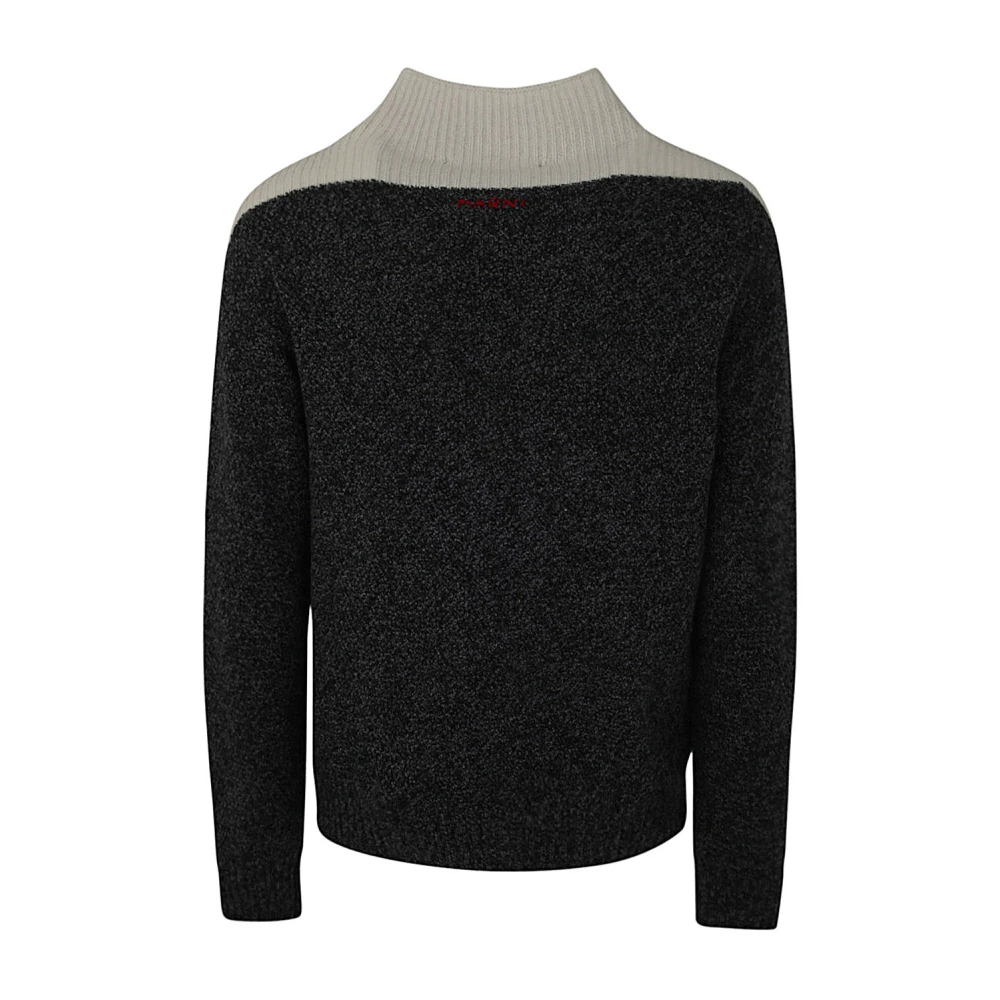 Marni Cast Iron Turtleneck Sweater Black Heren