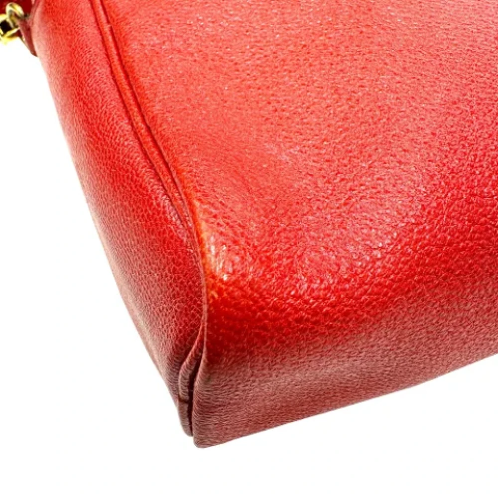 Hermès Vintage Pre-owned Fabric shoulder-bags Red Dames