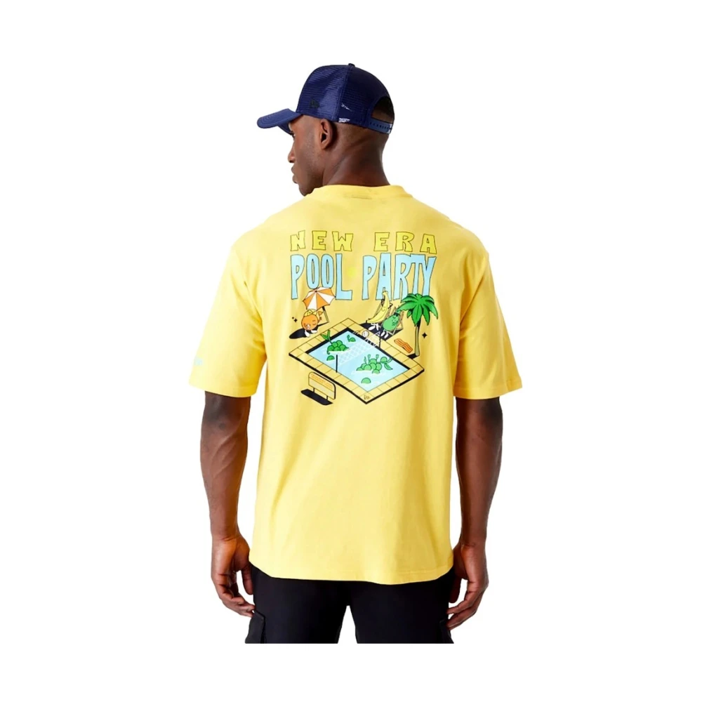 new era Gele Fruit Grafisch T-shirt Yellow Heren