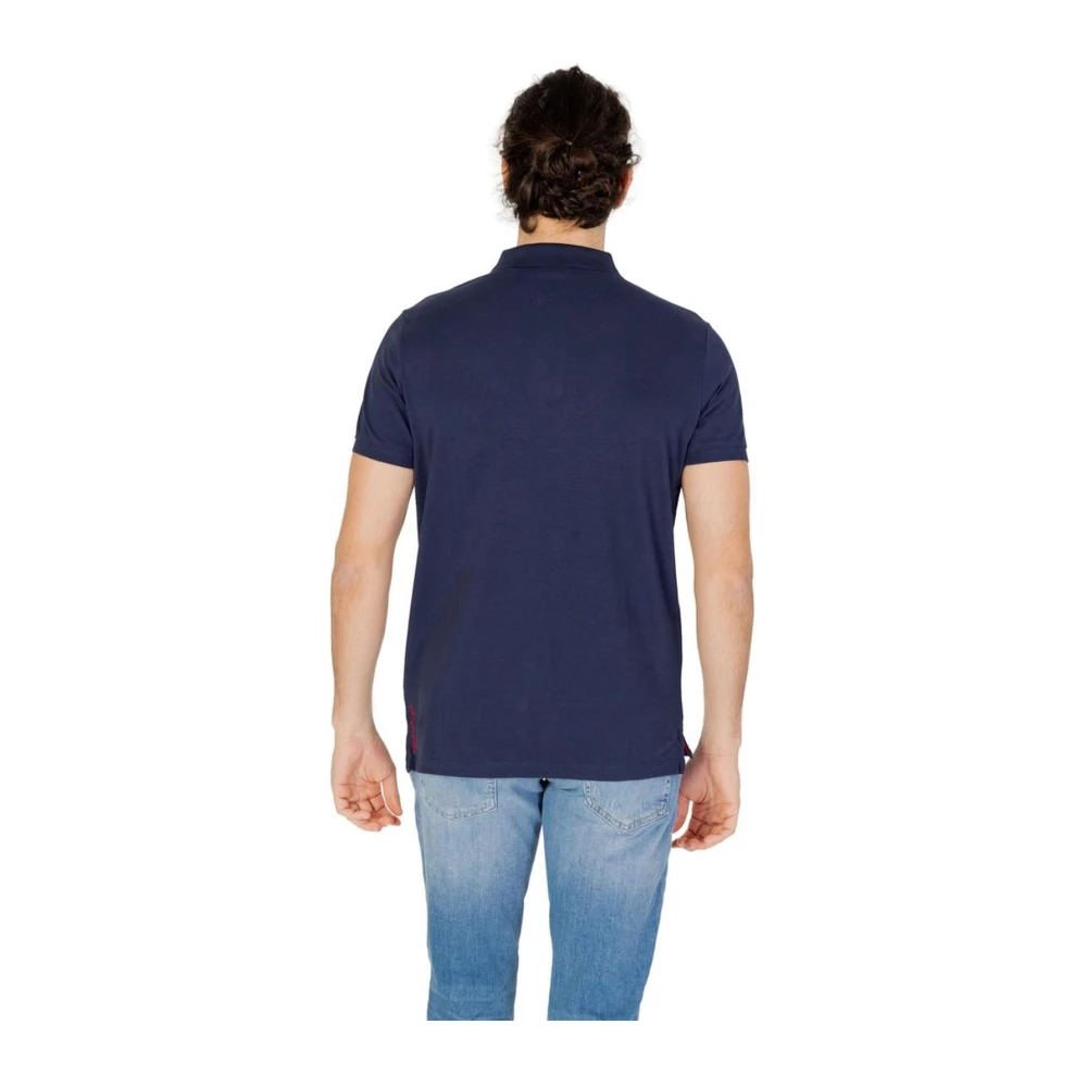 U.s. Polo Assn. Blauw Katoenen Polo Shirt Lente Zomer Collectie Blue Heren