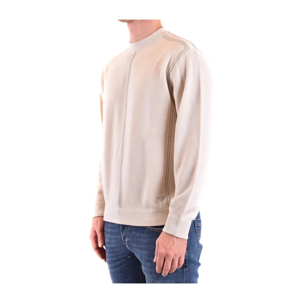 Emporio Armani Stijlvolle Sweaters voor Mannen en Vrouwen Beige Heren