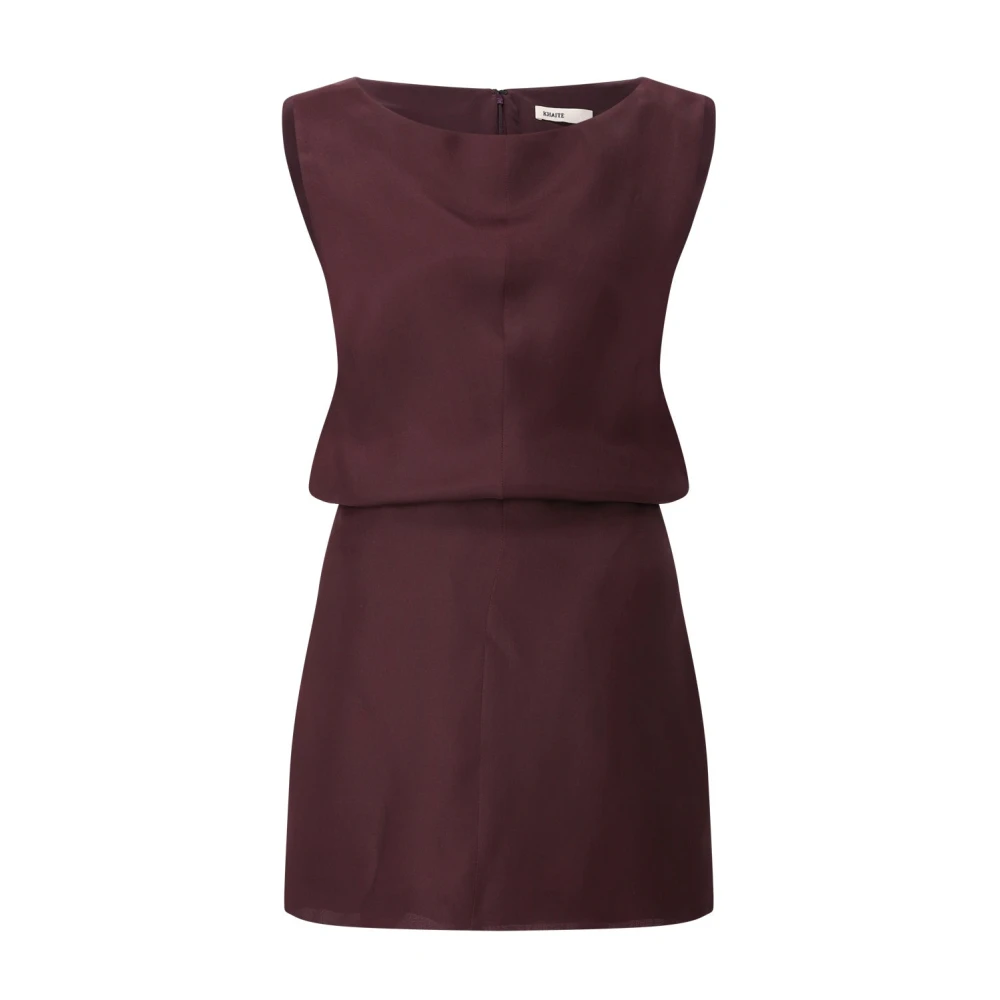 Khaite Red Slim-Fit Mini Dress - Female - Short Dresses - Xs - Dresses