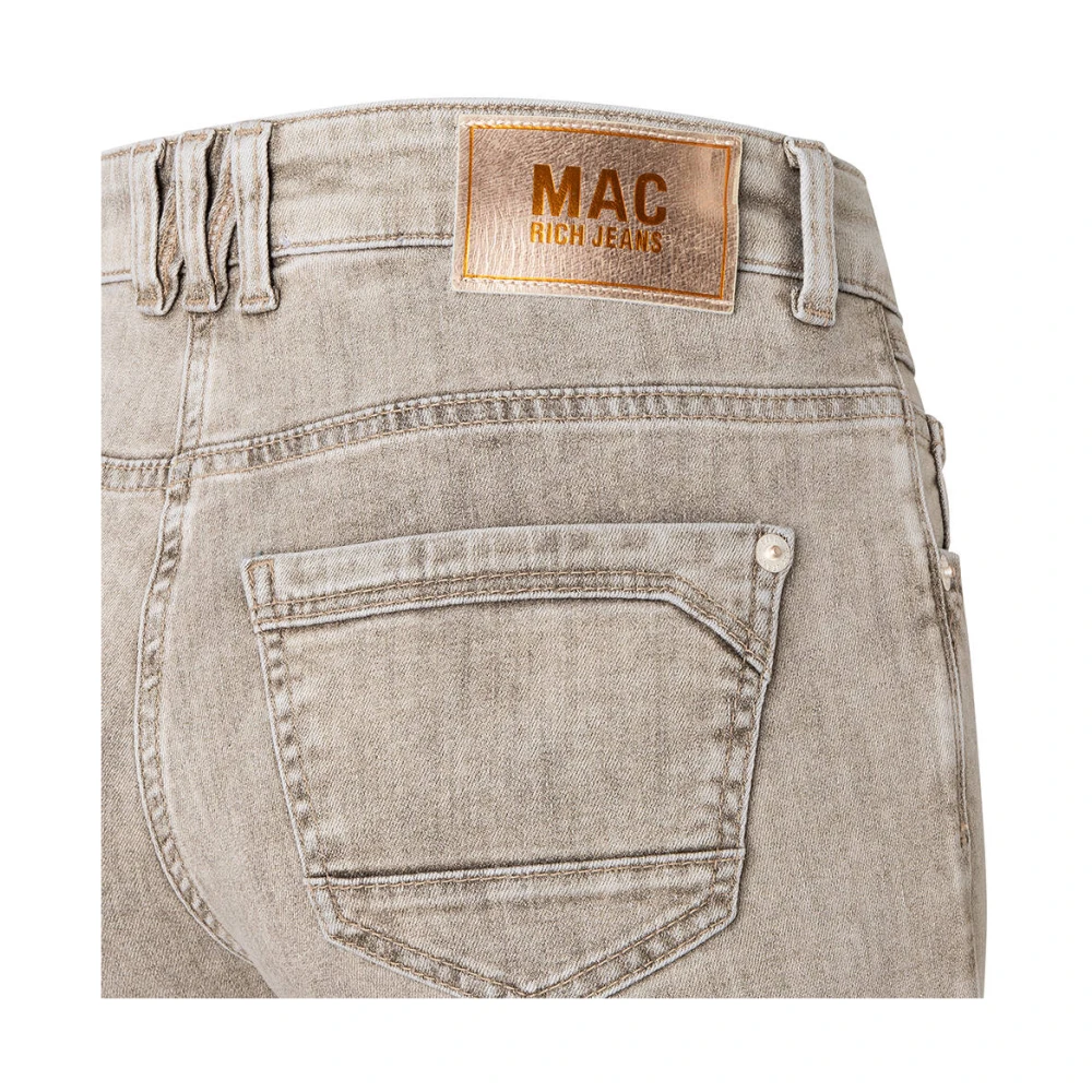 MAC Rijke Slim Authentiek Denim Jeans Beige Dames