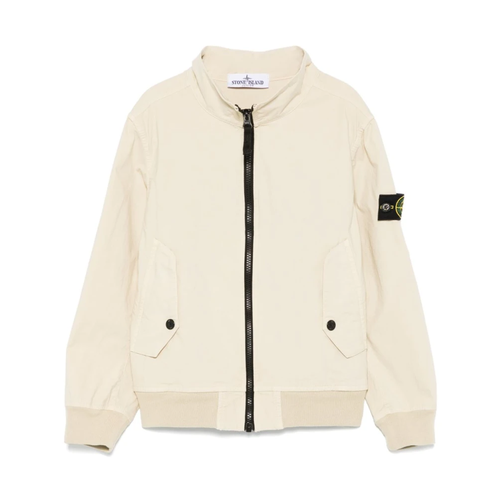 Stone Island Beige Kids Coats Stylish Collection - Male - Light Jackets - 12 Y - Kids