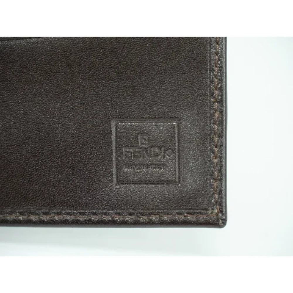 Fendi Vintage Pre-owned Leather wallets Brown Dames