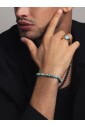 menand-39-s-grey-diamond-wristband-with-bali-turquoise