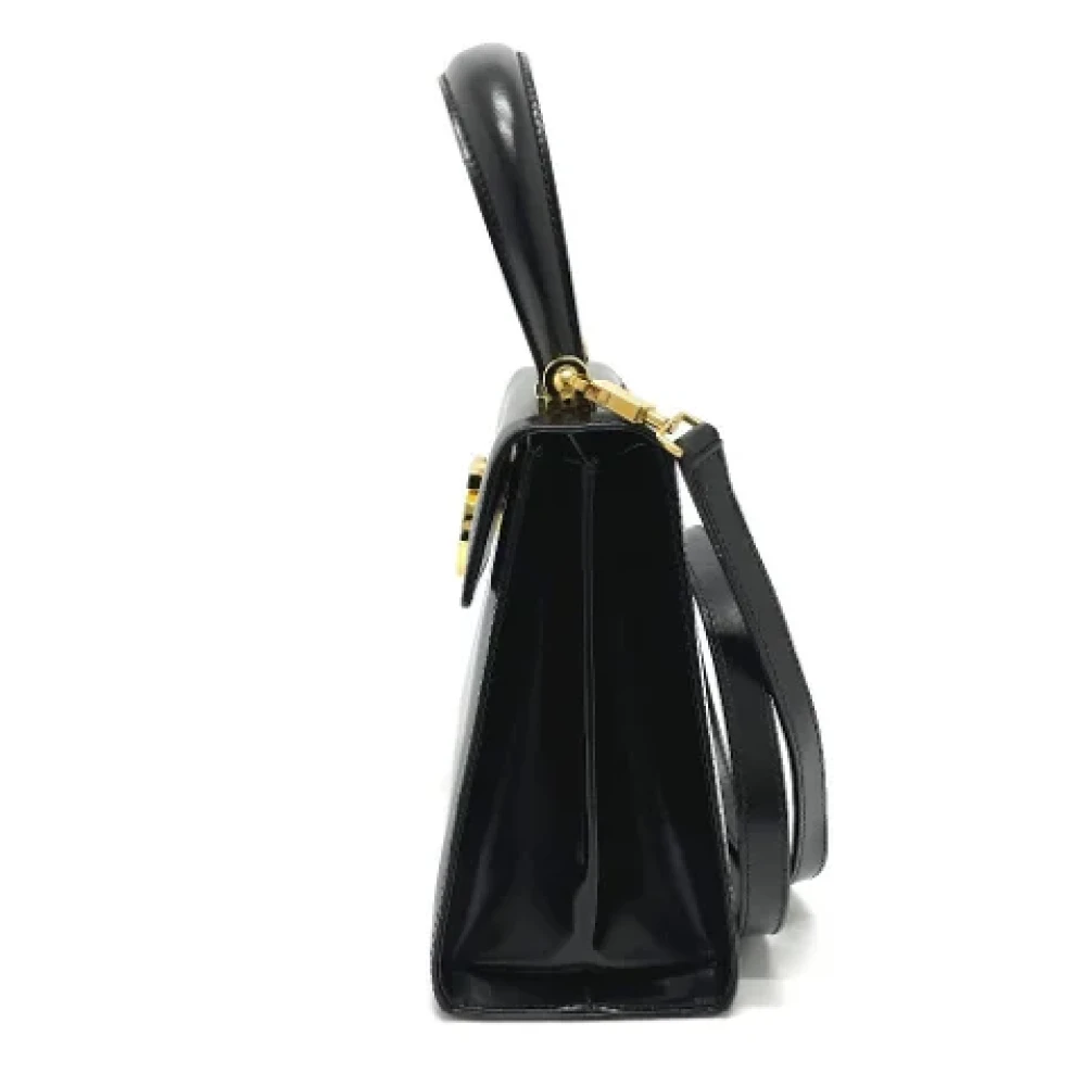 Salvatore Ferragamo Pre-owned Leather handbags Black Dames
