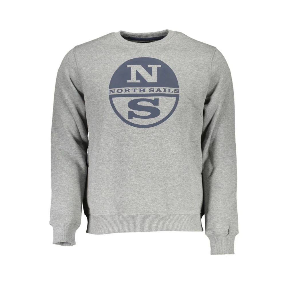 North Sails Men's Gray Cotton Jumper - Sweatshirts - 2XL - Sweatshirts & Hoodies