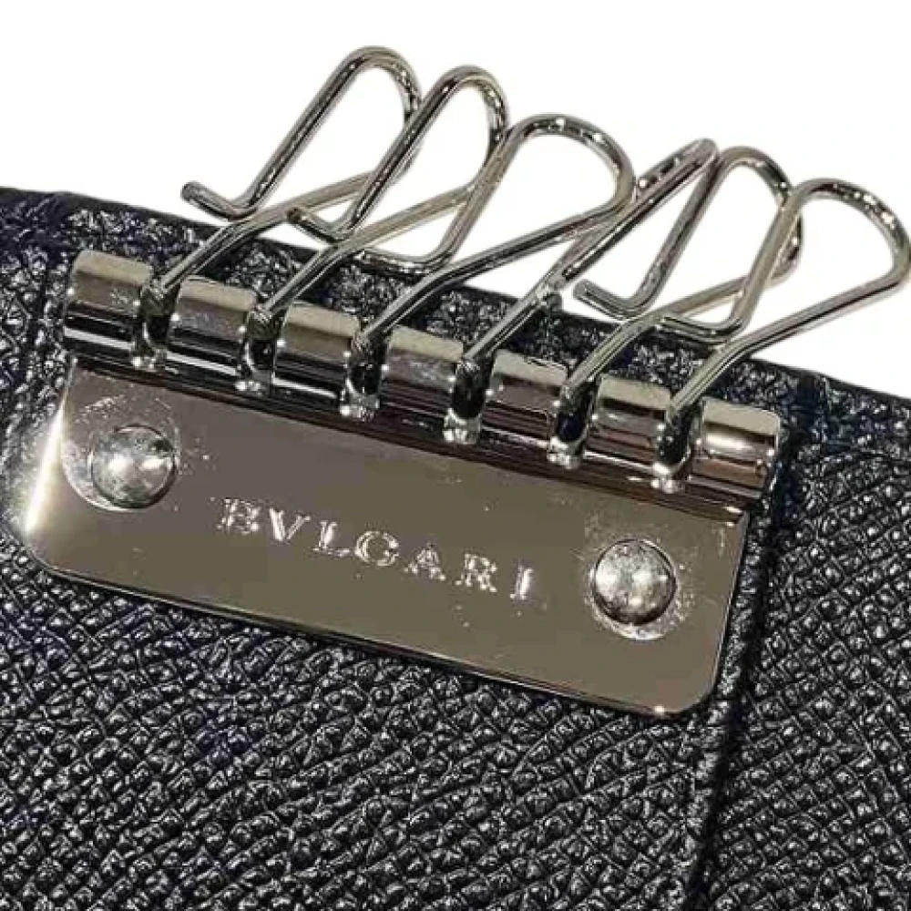 Bvlgari Vintage Pre-owned Leather key-holders Black Unisex