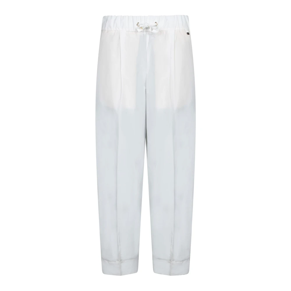 Herno Femme Blanc - Pantalon Coupe Carotte Taffetas - Pantalons - Taille: 36 Fr