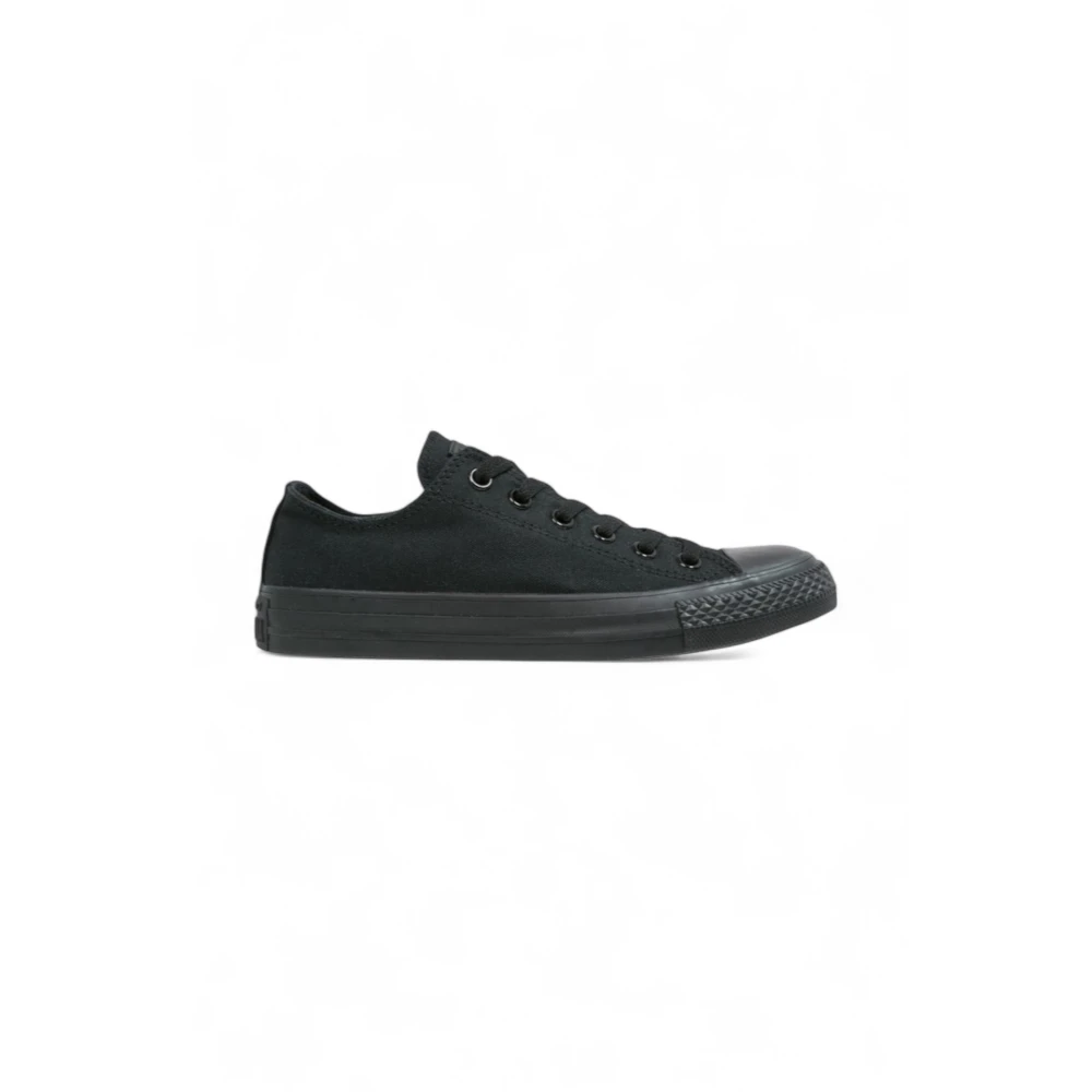 Converse Canvas Lage Top Rubberen Zool Sneaker Heren Schoenen Zwart
