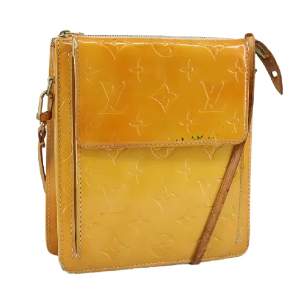 Louis Vuitton Vintage Pre-owned Leather pouches Yellow Dames