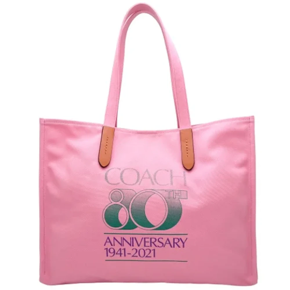 Coach Pre-owned Canvas shoulder-bags Pink Dames