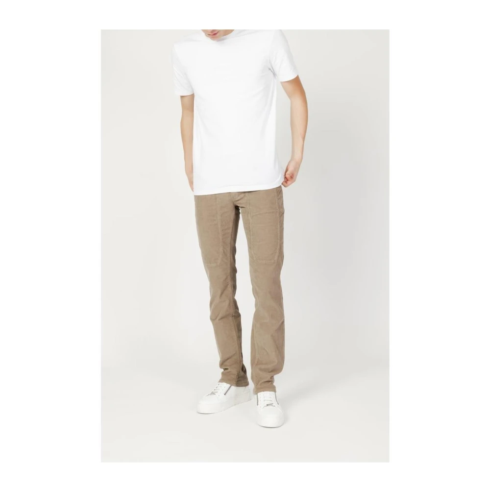 Jeckerson Slim Katoen Beige Jeans Broek Beige Heren