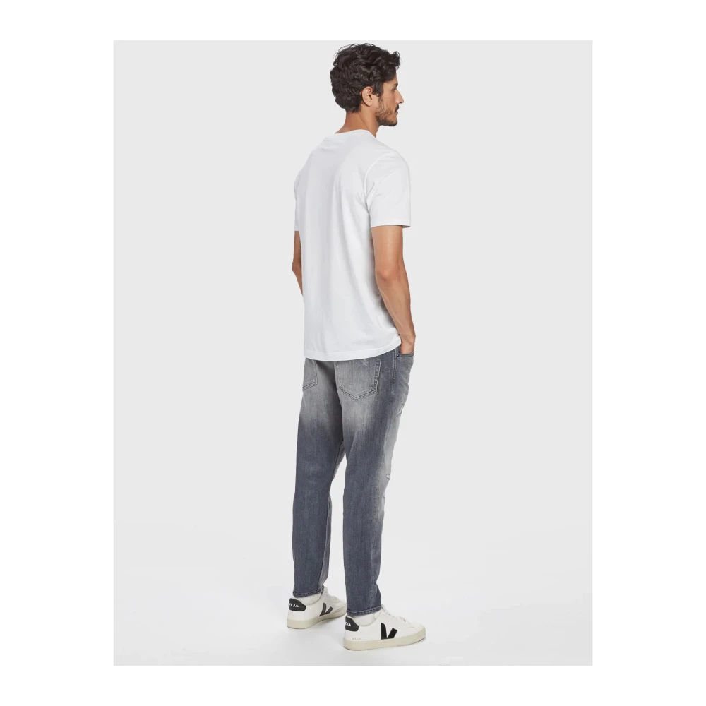Gabba Faded Ripped Stretch Jeans in Grijs Gray Heren