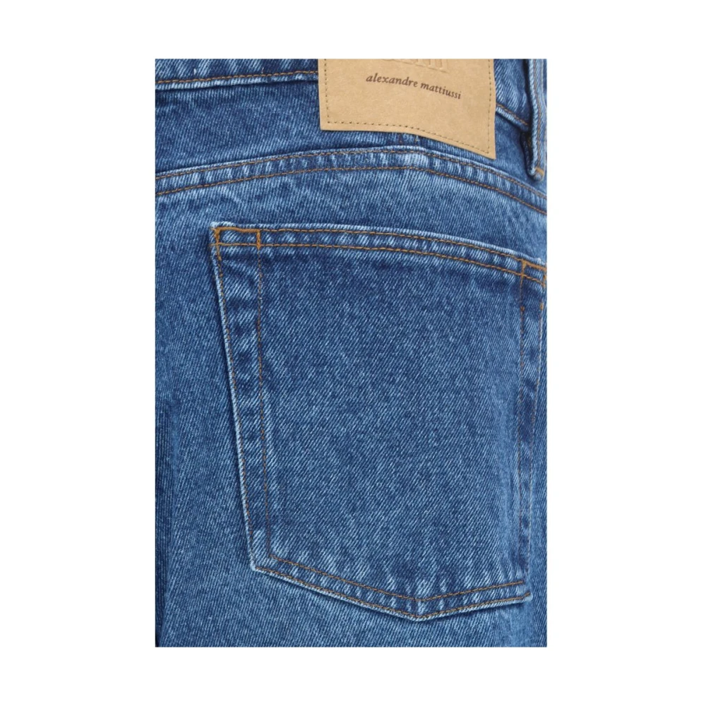 Ami Paris Klassieke Straight Leg Jeans Blue Heren