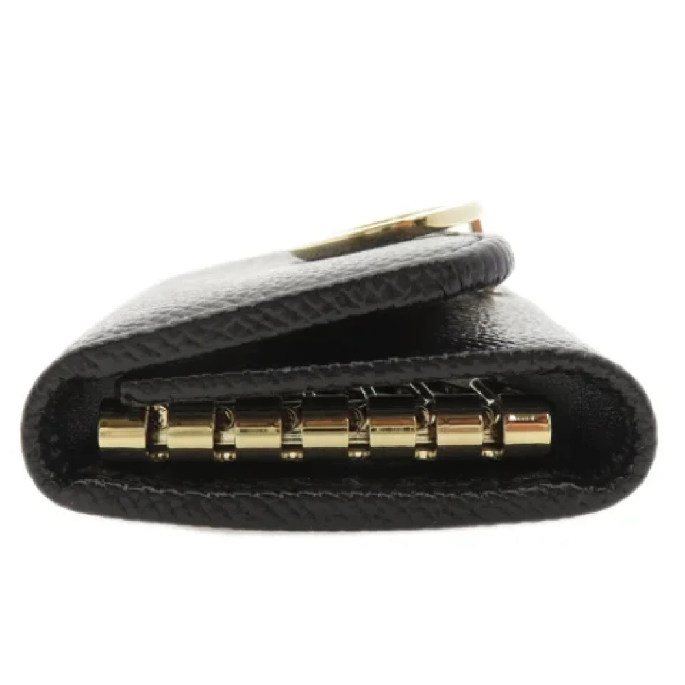 Bvlgari Vintage Pre-owned Leather key-holders Black Dames